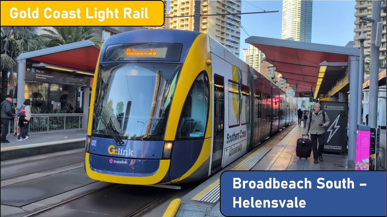 Gold Coast Light Rail Full Journey - Broadbeach South to Helensvale