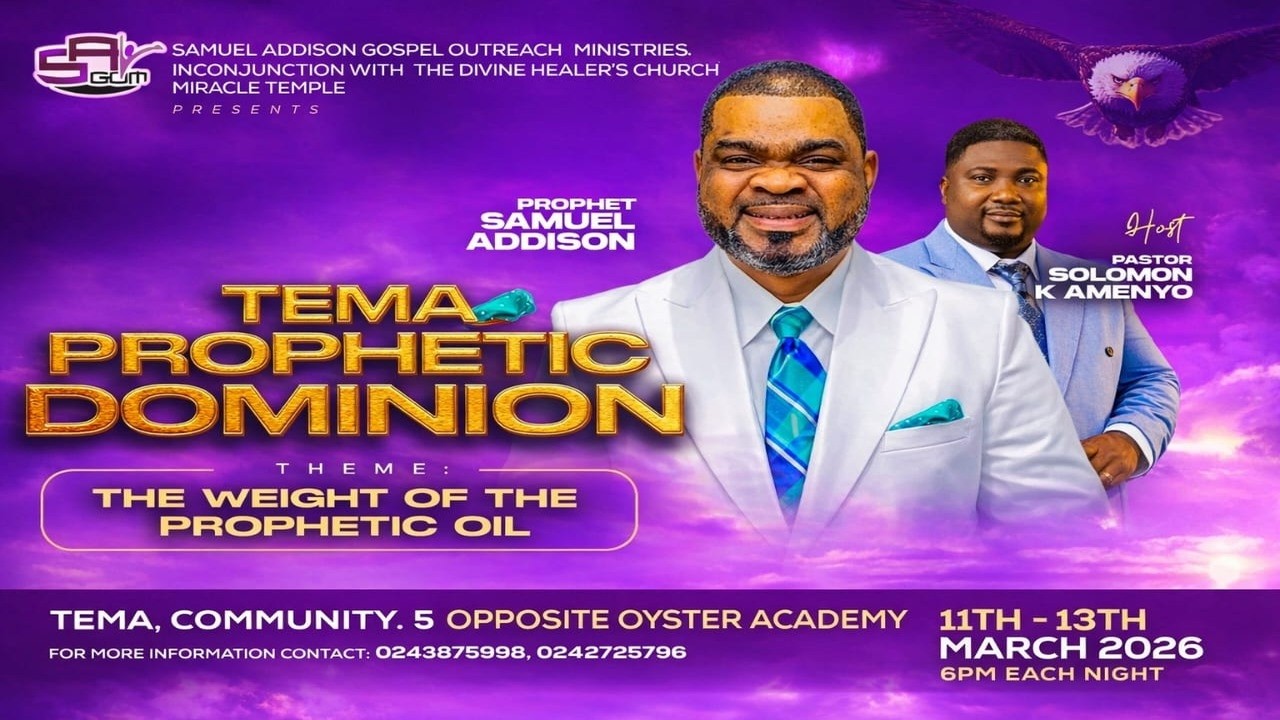 Tema Prophetic Dominion Day One|| 11.03.26 ||DIVINE HEALERS CHURCH||