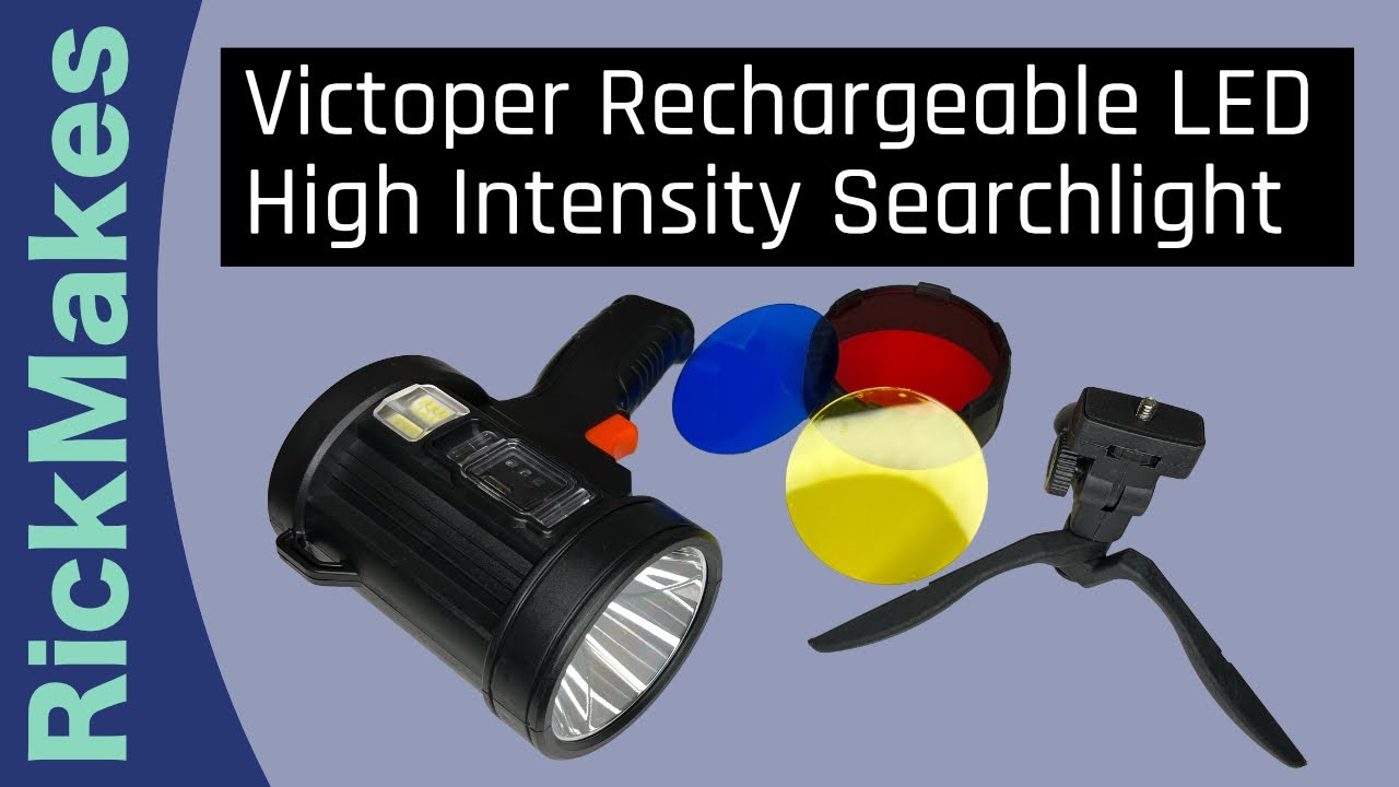 Victoper Rechargeable LED High Intensity Searchlight