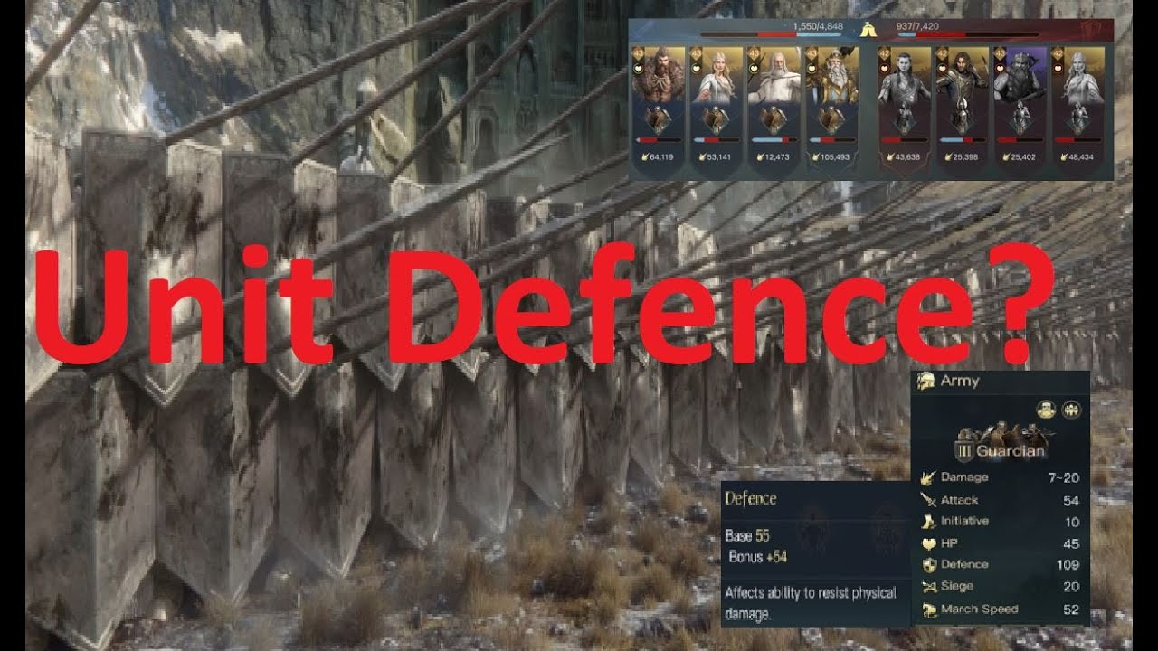 A CASE FOR DEFENCE? LOTR RISE TO WAR 2.0 FORMATION BUILDING.