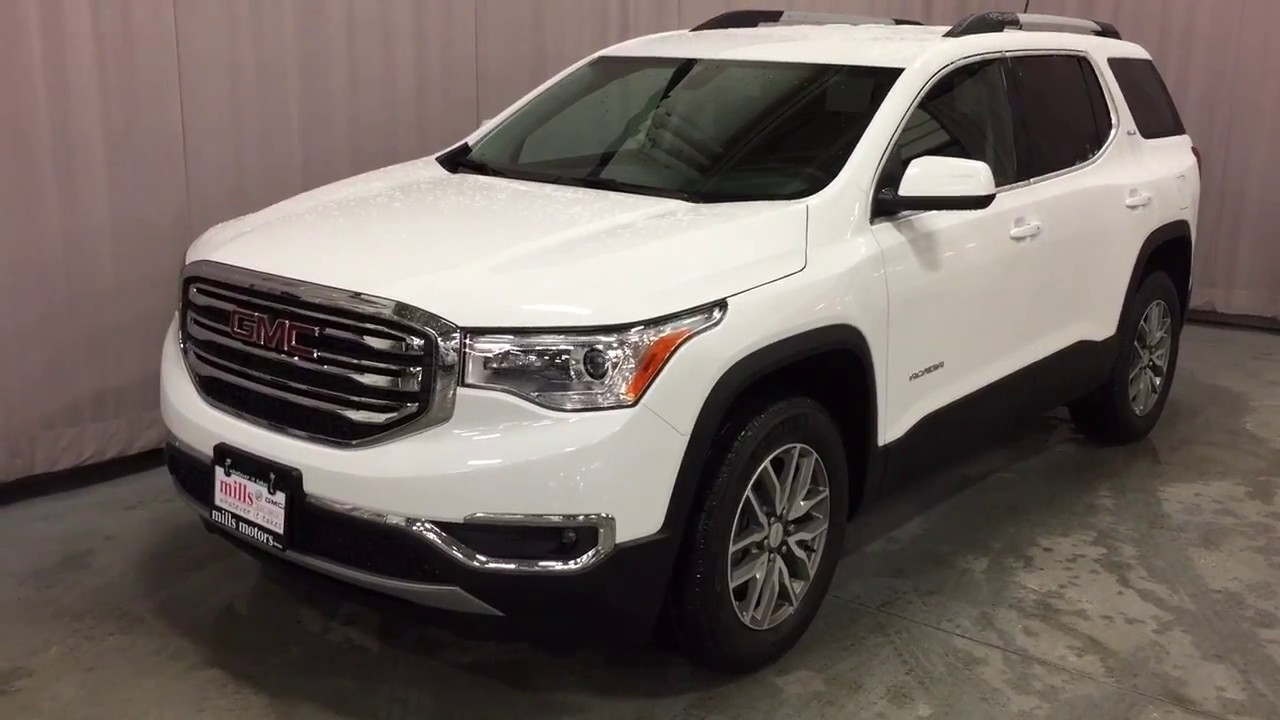 2017 GMC Acadia AWD SLE2 Heated Front Seats White Oshawa ON Stock #170740