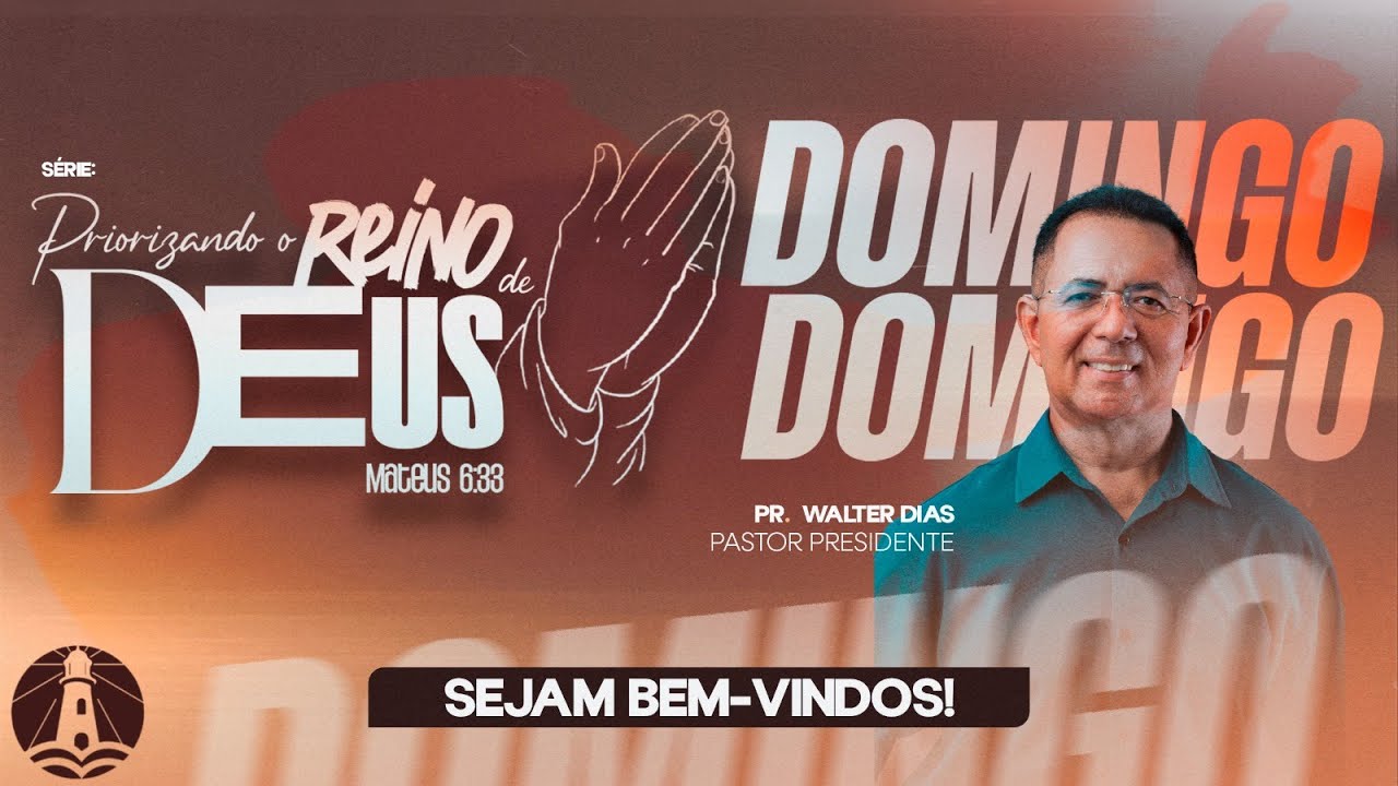 🔴 LIVE |CULTO DE CELEBRAÇÃO | PR. WALTER DIAS | 15 DE FEVEREIRO 2026