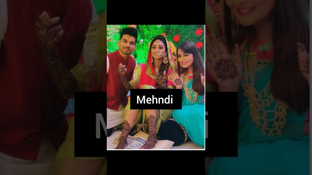 Mohena kumari singh as (Kirti )and Suyesh Rawat all wedding function pics 😘💖