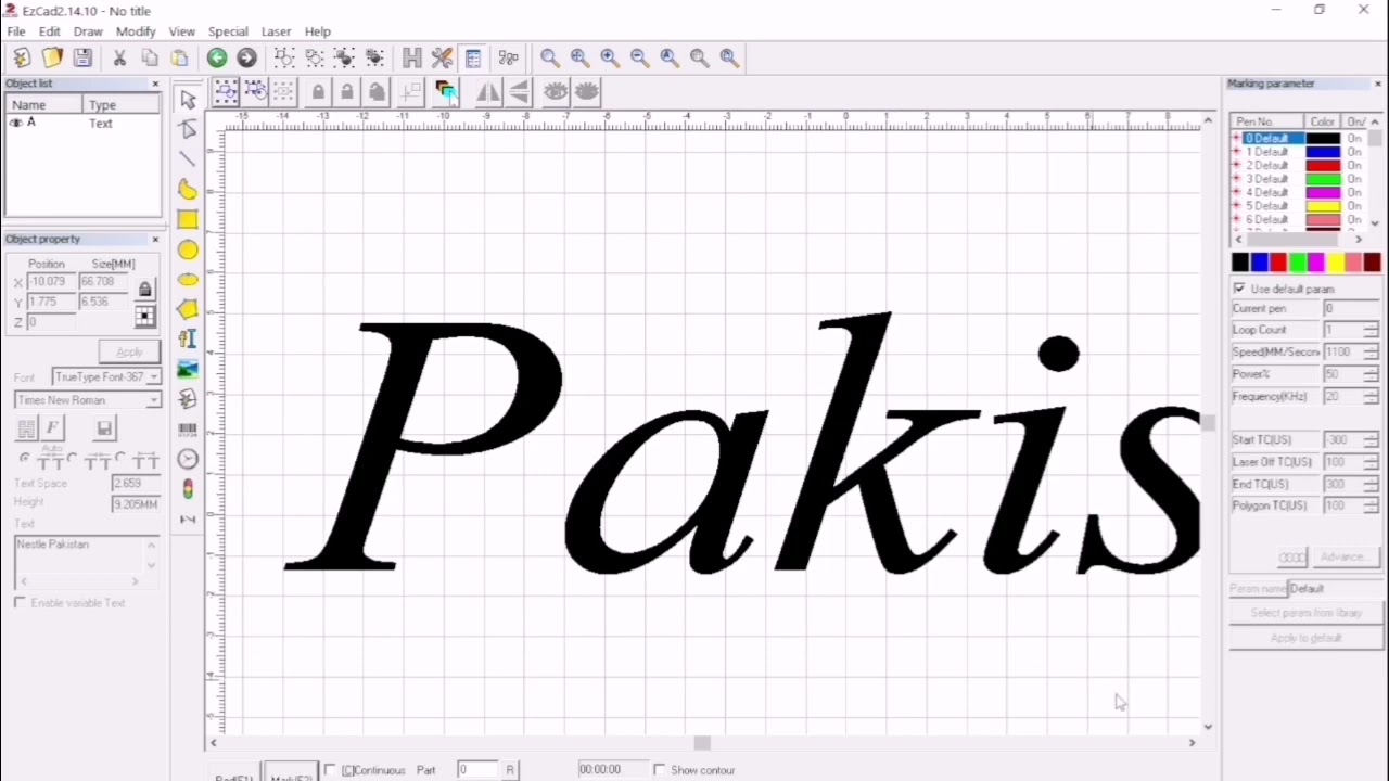 How to mark round text in ezcad2 how to give hatch text in Ezcad2. laser machine fiber raycus 30W