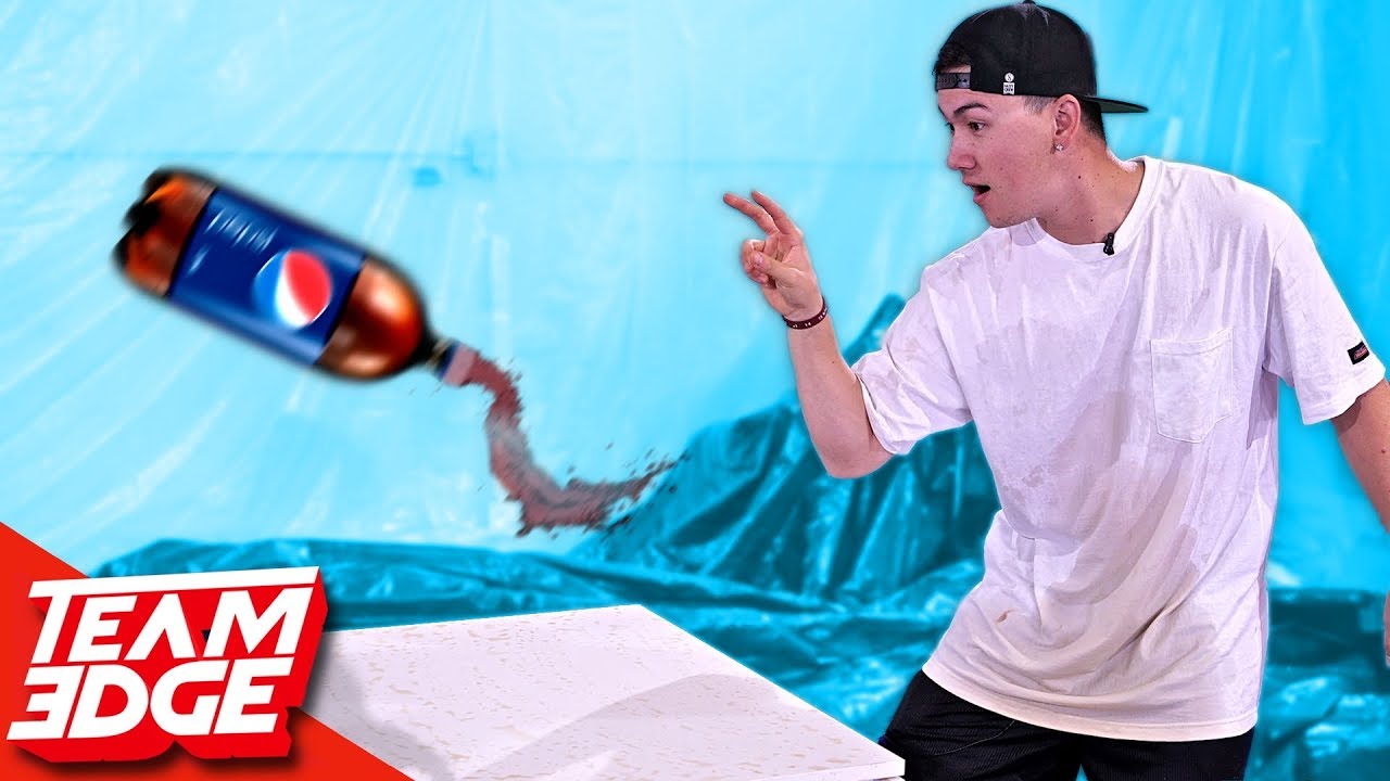 SODA Bottle Flip Challenge!!