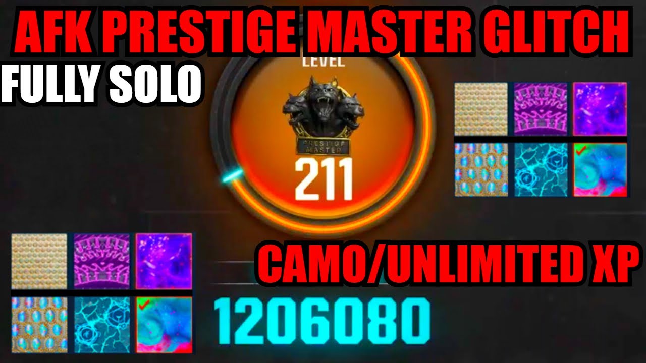 *NEW* AFK PRESTIGE MASTER GLITCH! SOLO CAMO/UNLIMITED XP GLITCH! BO6 GLITCHES! BO6 ZOMBIES GLITCH!