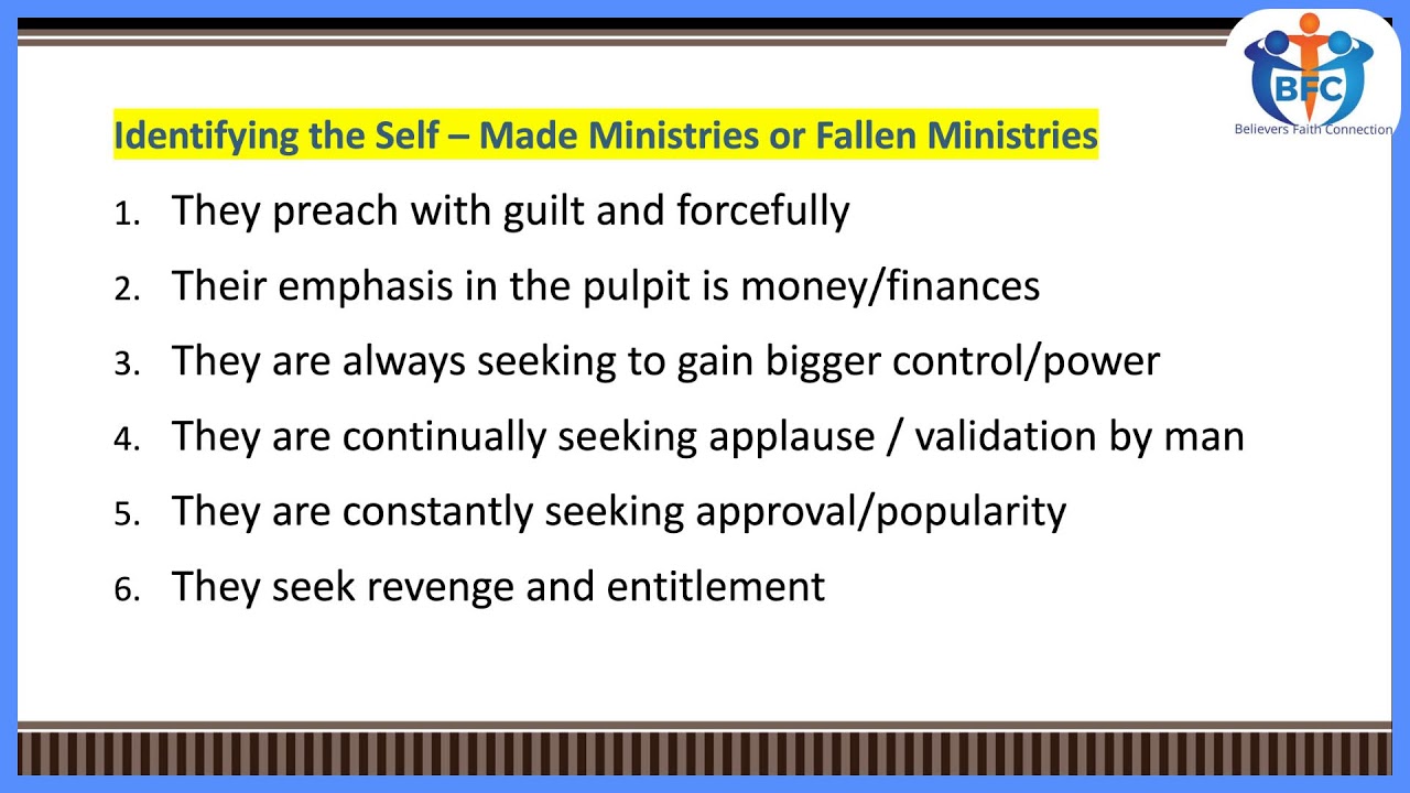 Message: The purpose to why God gives ministries and churches