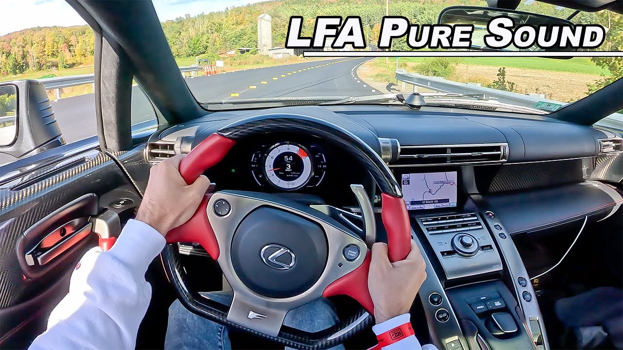 Lexus LFA Mountain Drive - Screaming V10 Sound  (POV Binaural Audio)