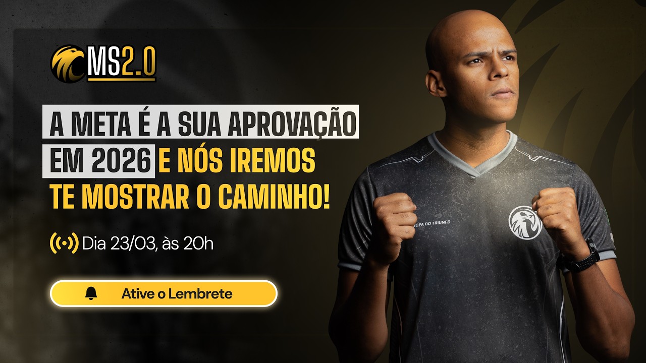 AUL&Atilde;O MISS&Atilde;O SARGENTO 2.0 |  A Meta &eacute; a sua Aprova&ccedil;&atilde;o em 2026! - 23/03, &agrave;s 20h