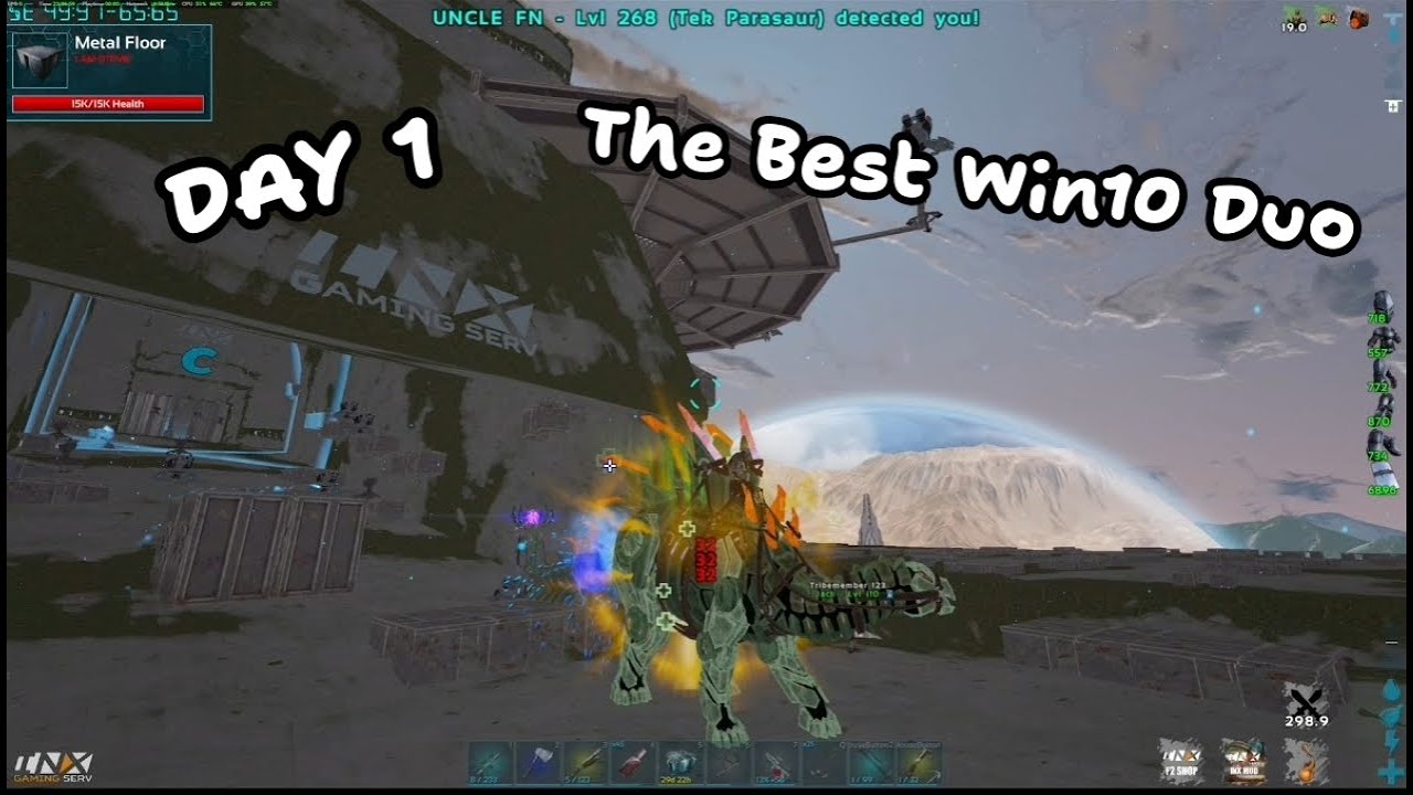 How The Best WIN10 DUO Takes over The Most Populated Steam Server - Day 1 - Ark Series