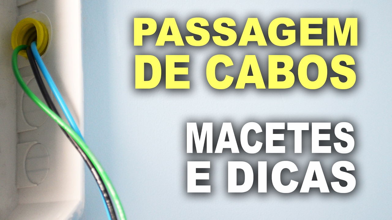 Como passar cabos elétricos usando sonda?