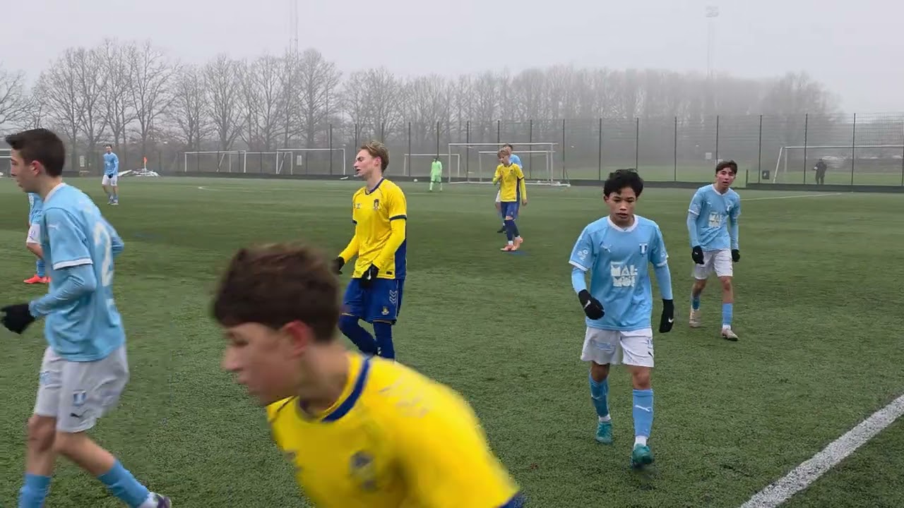 MFF P16 vs Br&oslash;ndby IF P16 (1-1) Tr&auml;ningsmatch 1 halvlek 