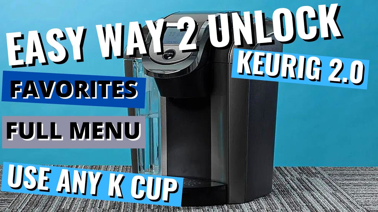 Как легко разблокировать Keurig 2.0 — полное меню, любой размер кофе, любые чашки K — взломать ра...