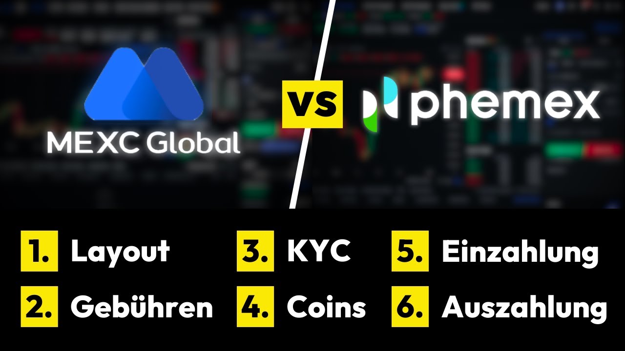 MEXC Global vs. Phemex ✅&nbsp;Der gro&szlig;e Vergleich: Welche Exchange ist besser zum traden?
