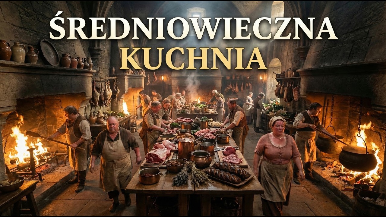 Wnętrze kuchni zamku z XIV wieku | Historia średniowieczn