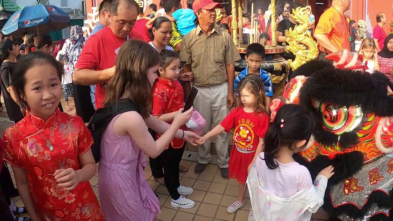 Lion Dance Brunei. Chinese New Year Celebration in Bandar Seri Begawan Brunei Darussalam