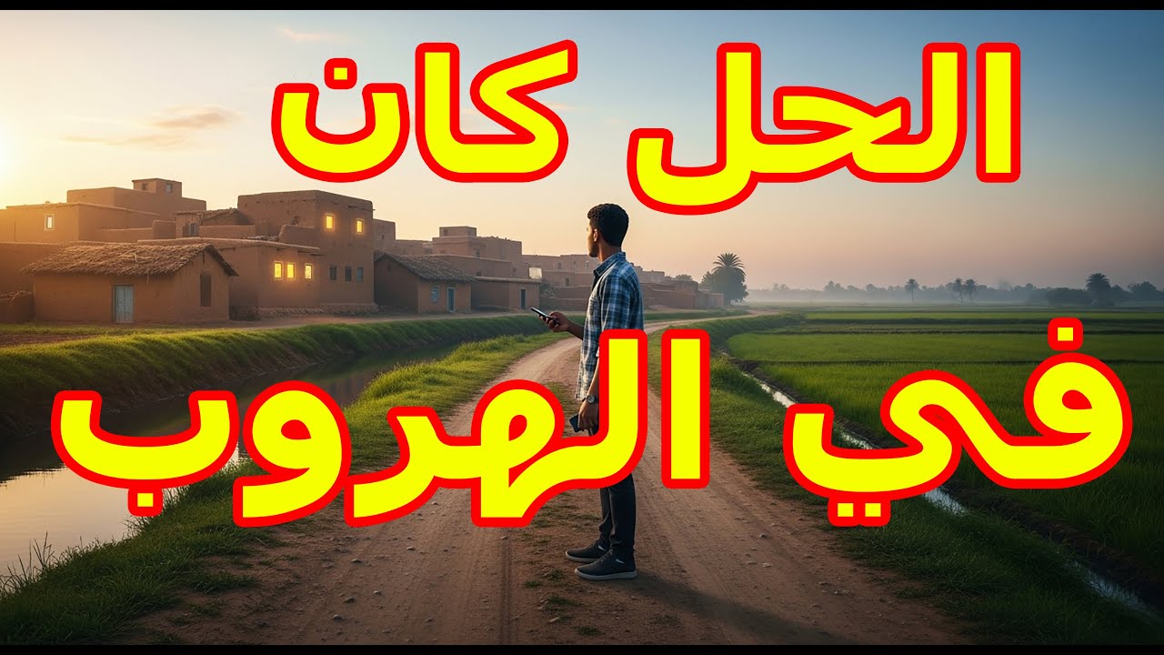 الحل كان في الهروب