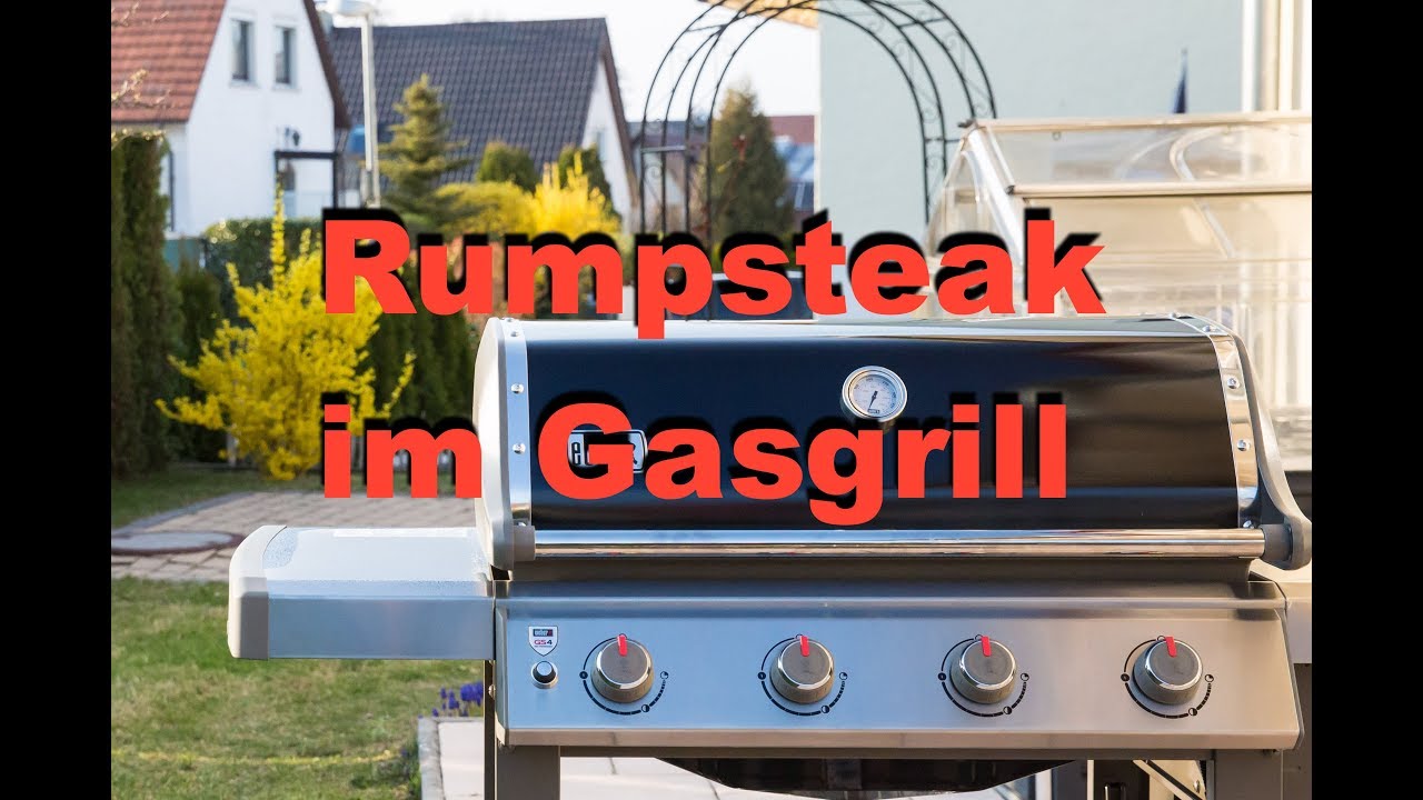 Rumpsteak im Gasgrill / Rindsteak grillen / Weber genesis 2 /