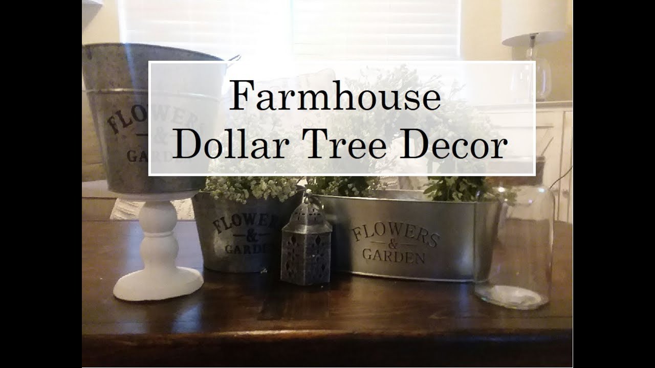 Top 5 Farmhouse Decor At The Dollar Tree | 2018