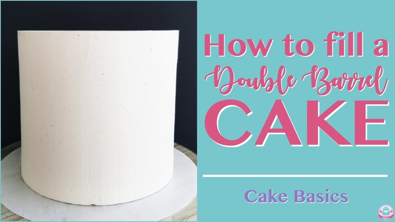 HOW TO FILL A DOUBLE BARREL CAKE | CAKE BASICS | Abbyliciousz The Cake Boutique
