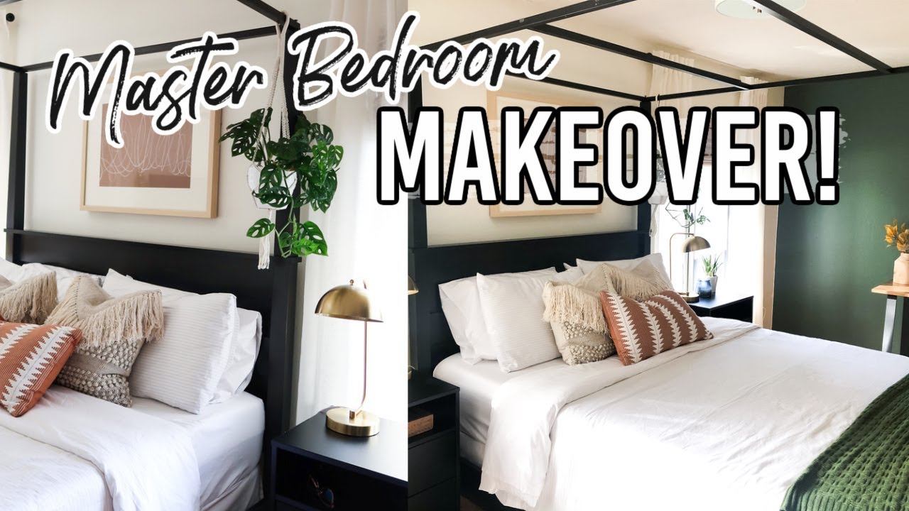 MASTER BEDROOM MAKEOVER! | FULL ROOM TRANSFORMATION! | MODERN DECOR