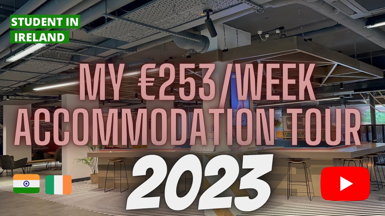 My Dublin Accommodation Tour 2023|| ₹24,000/week || Point Campus || Housing crisis in Ireland 2023