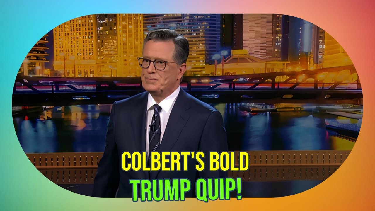 Stephen Colbert Shocks Audience with Bold Trump Joke During Live Commercial Break!