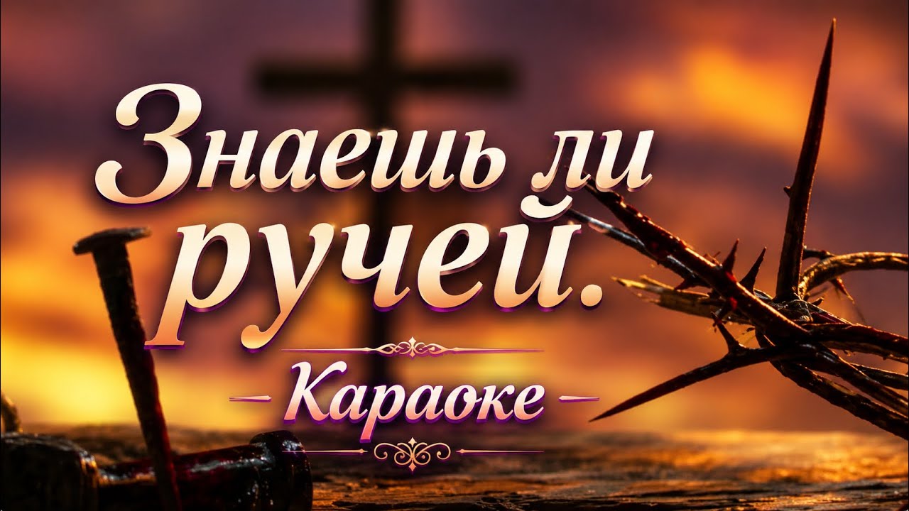 Знаешь ли ручей. Христианская песня (караоке)