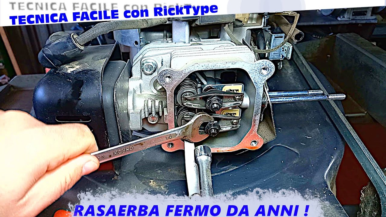 Rasaerba fermo due anni in garage: ripristino manutenzione e riparazione, OleoMac G48TK K500 OHV 4T 