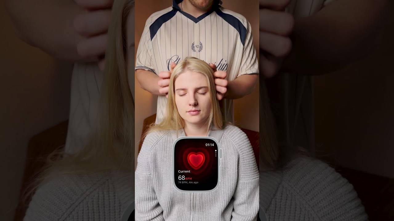 HOW ASMR Lowers Your Heart Rate in Seconds 🫀  #asmr #heartrate
