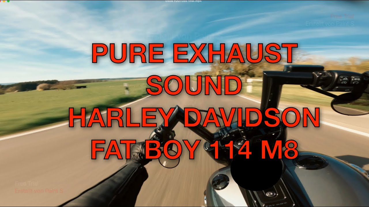 4K Pure Raw Engine Sound Exhaust Harley Davidson Fat Boy 114 POV Dr. Jekill and Mr. Hyde (4K) ASMR