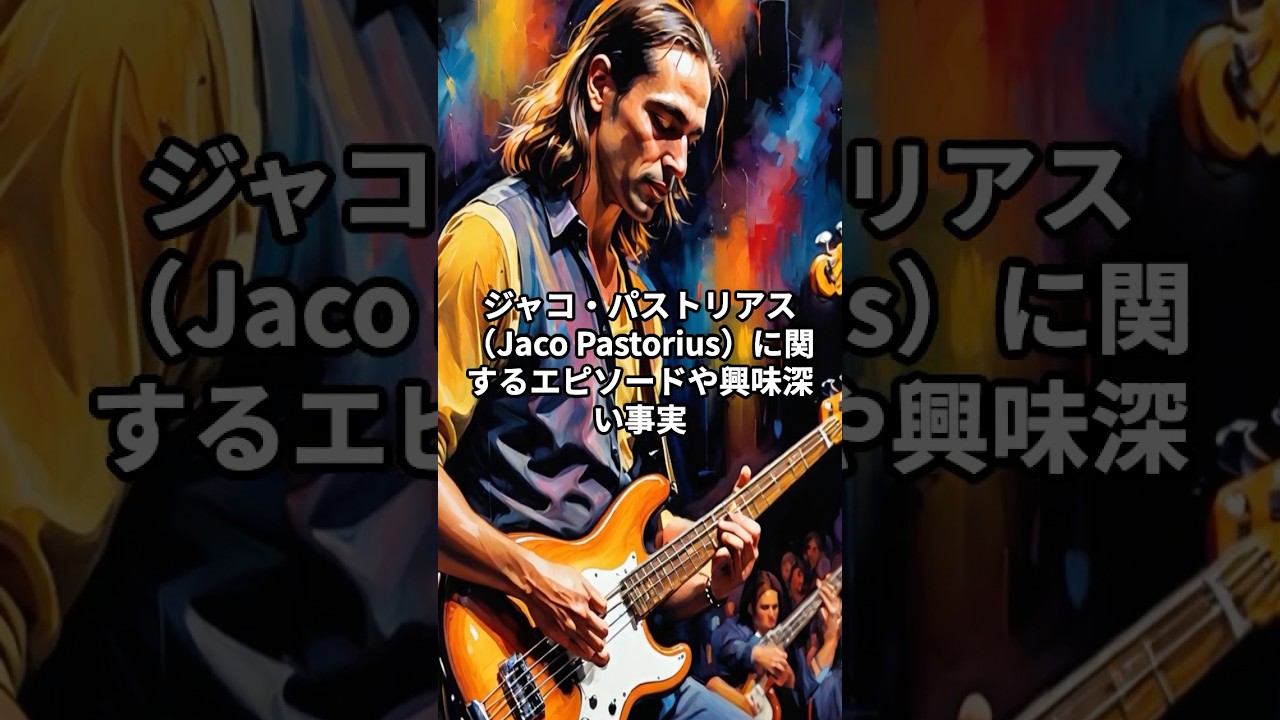 ジャコ・パストリアス（Jaco Pastorius）に関するエピソードや興味深い事実#jacopastorius #bass #jazz #longshorts #longshort #music