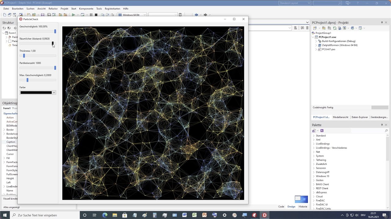 Tutorial: Particle Check in FireMonkey (Delphi DX 10.4.2 Sydney) on Windows