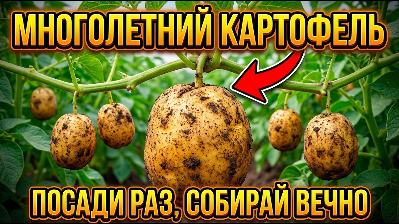 Картофель, Растущий на Лозах? Высокоурожайный Метод Без Копки