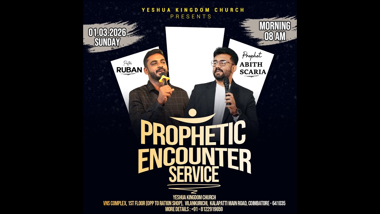 🔴🅻🅸🆅🅴 SUNDAY SERVICE  || DAY - 07 || 40 DAYS FASTING PRAYER || YESHUA KINGDOM CHURCH