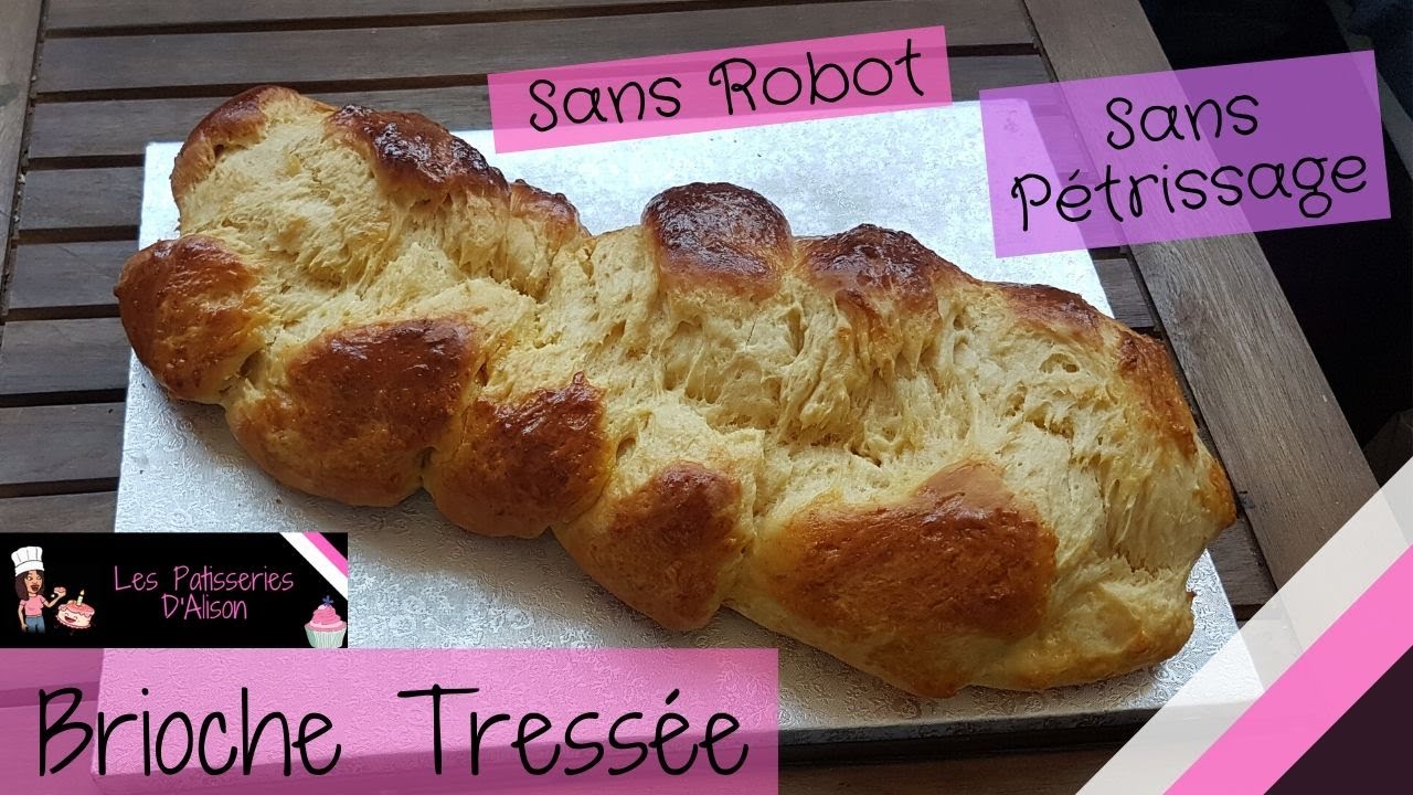 Brioche sans pétrissage et sans robot