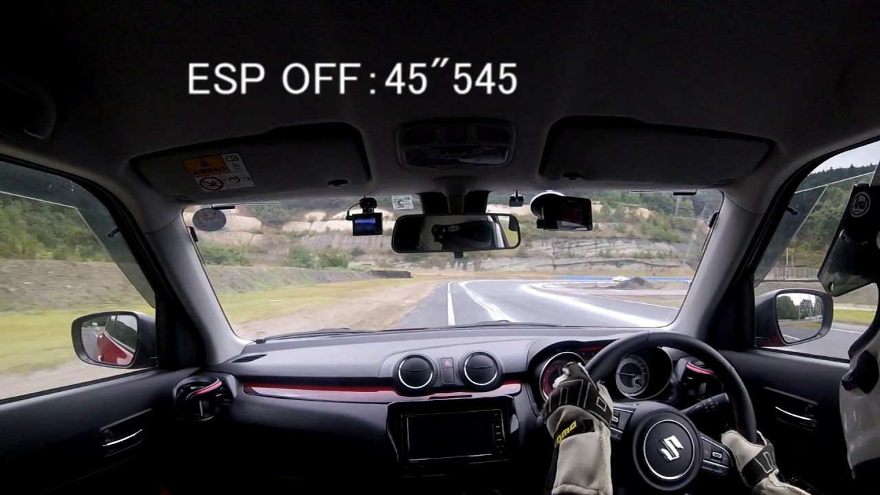 ♯41スイフトスポーツ ZC33S フルノーマル 日光サーキット｜ESP ON：45