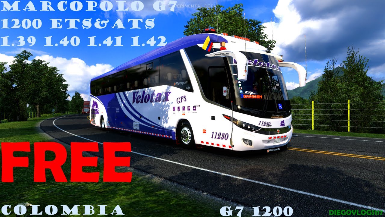 REGALO MARCOPOLO G7 1200 4X2 CON LUJOS  ETS&ATS BY DIEGOVLOGS117 1.39 1.40 1.41 1.42 (NO SIRVE)