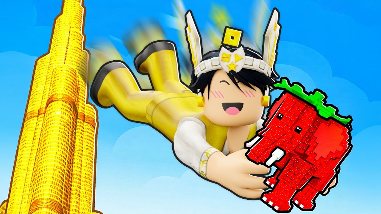 روبلوكس نط من برج خليفة و اسرق اقوي برينروت ! Jump for Brainrots