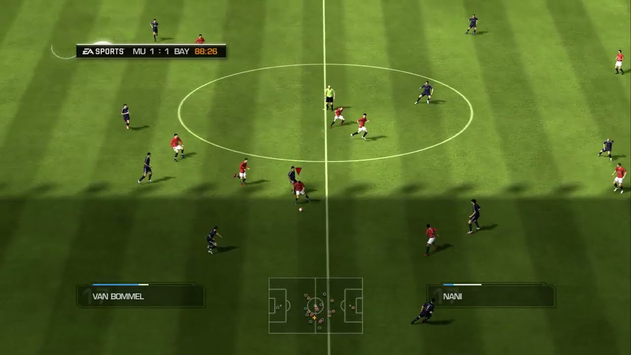 FIFA 09 (2009) - Manchester United vs Bayern Munich - Gameplay PS3 FHD [RPCS3] FIFA 09 PS3 1080P