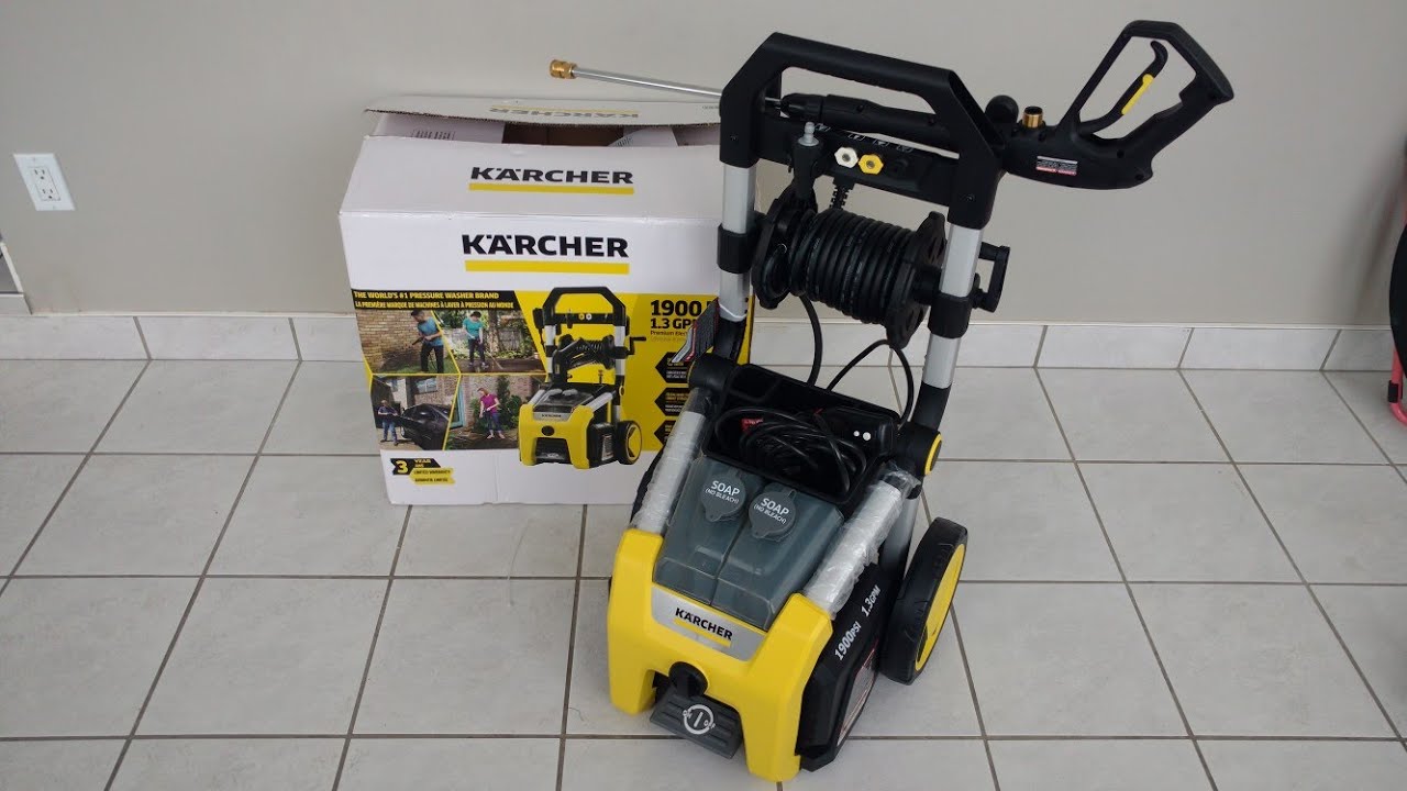 Karcher 1900psi 1.3gpm Electric Pressure Washer Unboxing and Review from Costco