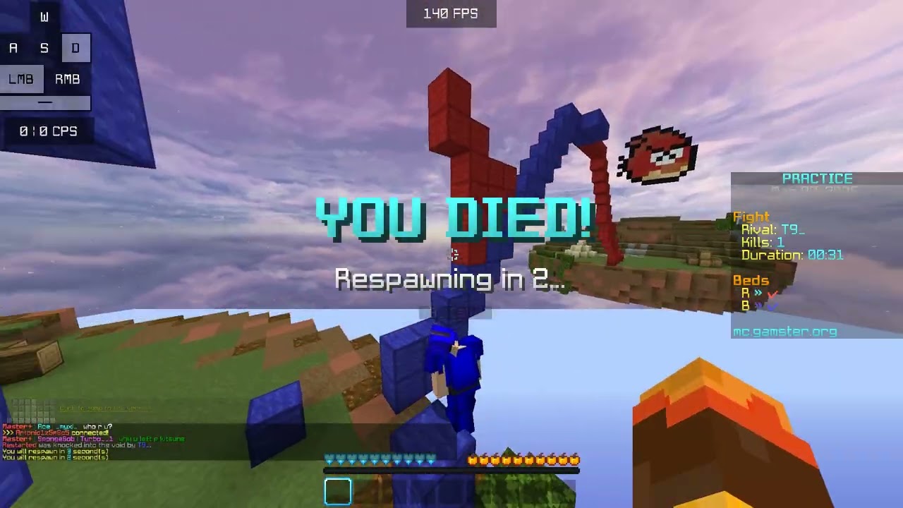 Epic gamster bedfight with fans