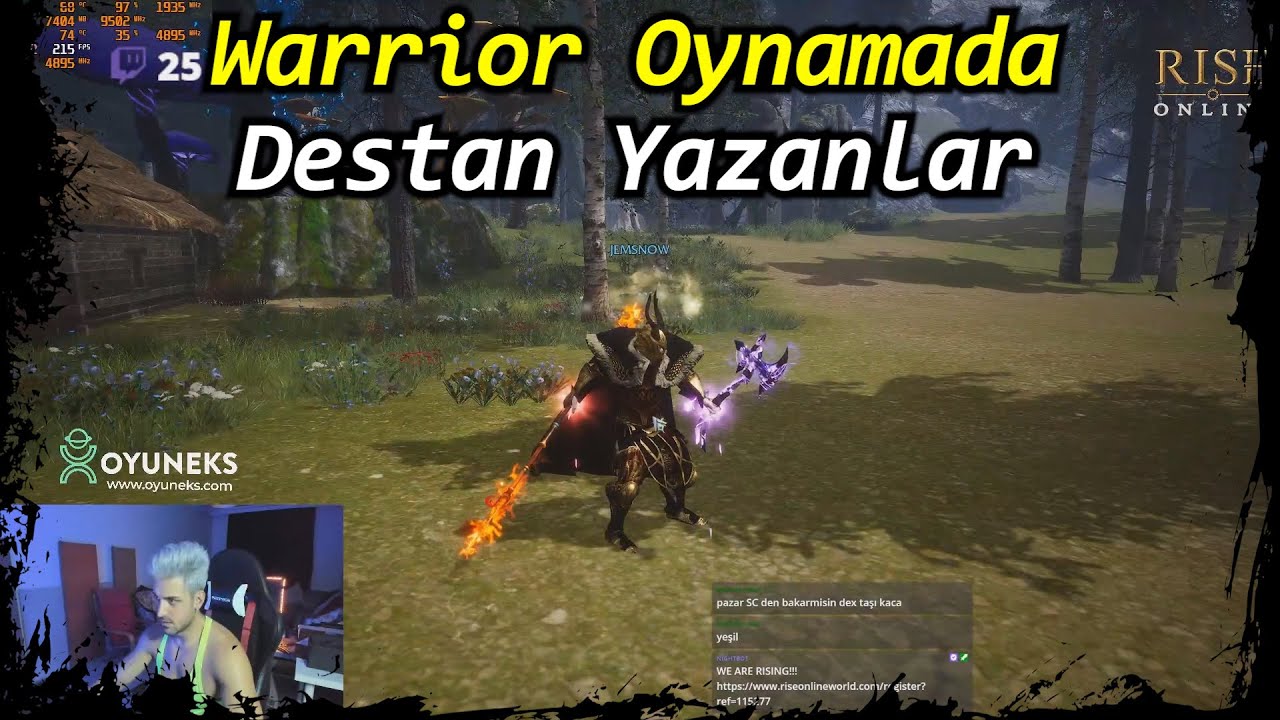 JEMSNOW & Warrior Parti Kime Kafa Atarsa Bayıltıyor & Rise Online World