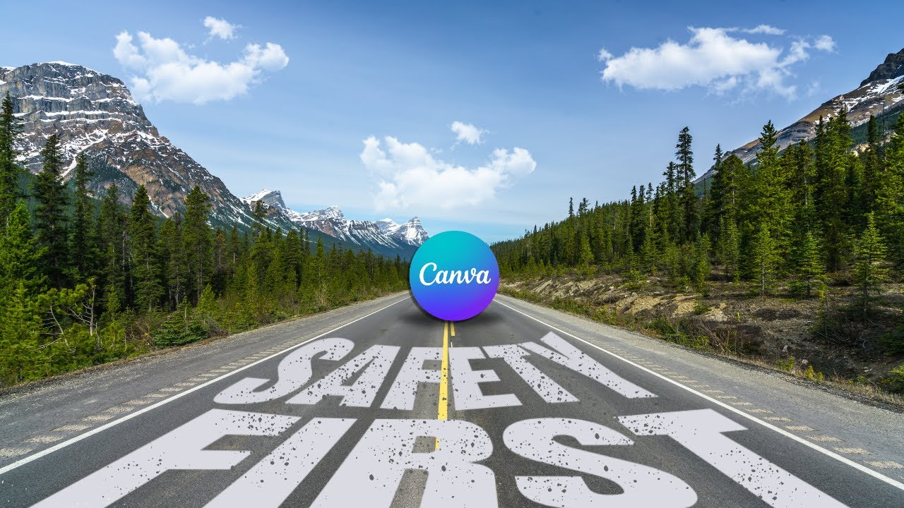 Perspective text in Canva Typography Tutorial | How To Add Text On The Road Image