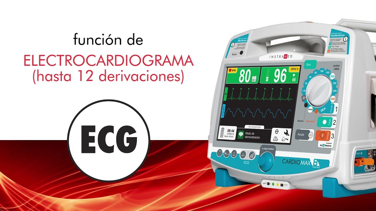 Video del Cardioversor Desfibrilador Bifásico Cardiomax de Instramed (ESP)