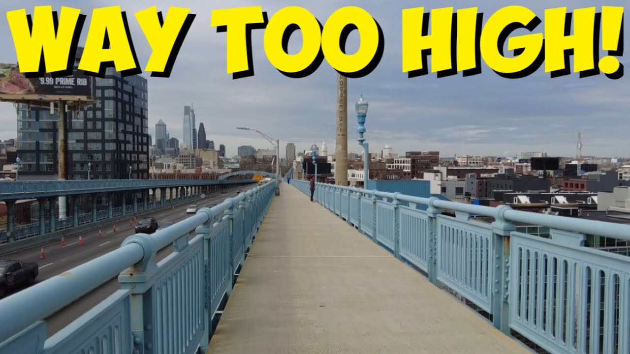 MURAL DESTROYED - FACING MY FEAR - WALKING OVER THE BEN FRANKLIN BRIDGE