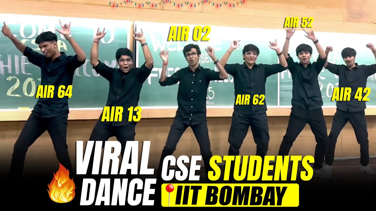 IIT Bombay CSE Toppers VIRAL dance video 2025 🤫 ☠️