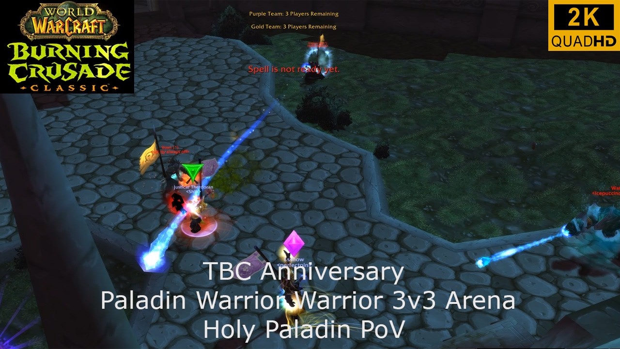 WoW TBC Anniversary | 3v3 Arena | Warrior Warrior Paladin | Holy Paladin PoV | 2K