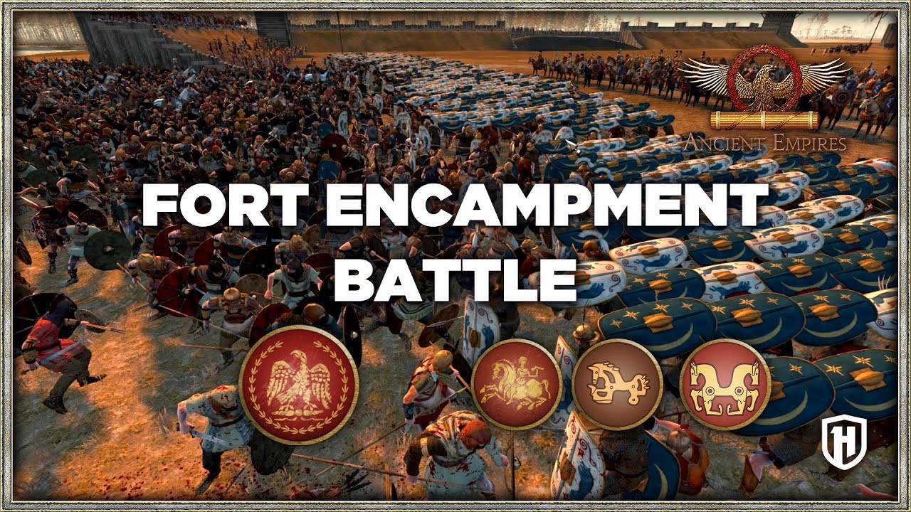 Fort Encampment Battle - Roman Republic v Iberian Tribes | Ancient Empires Mod