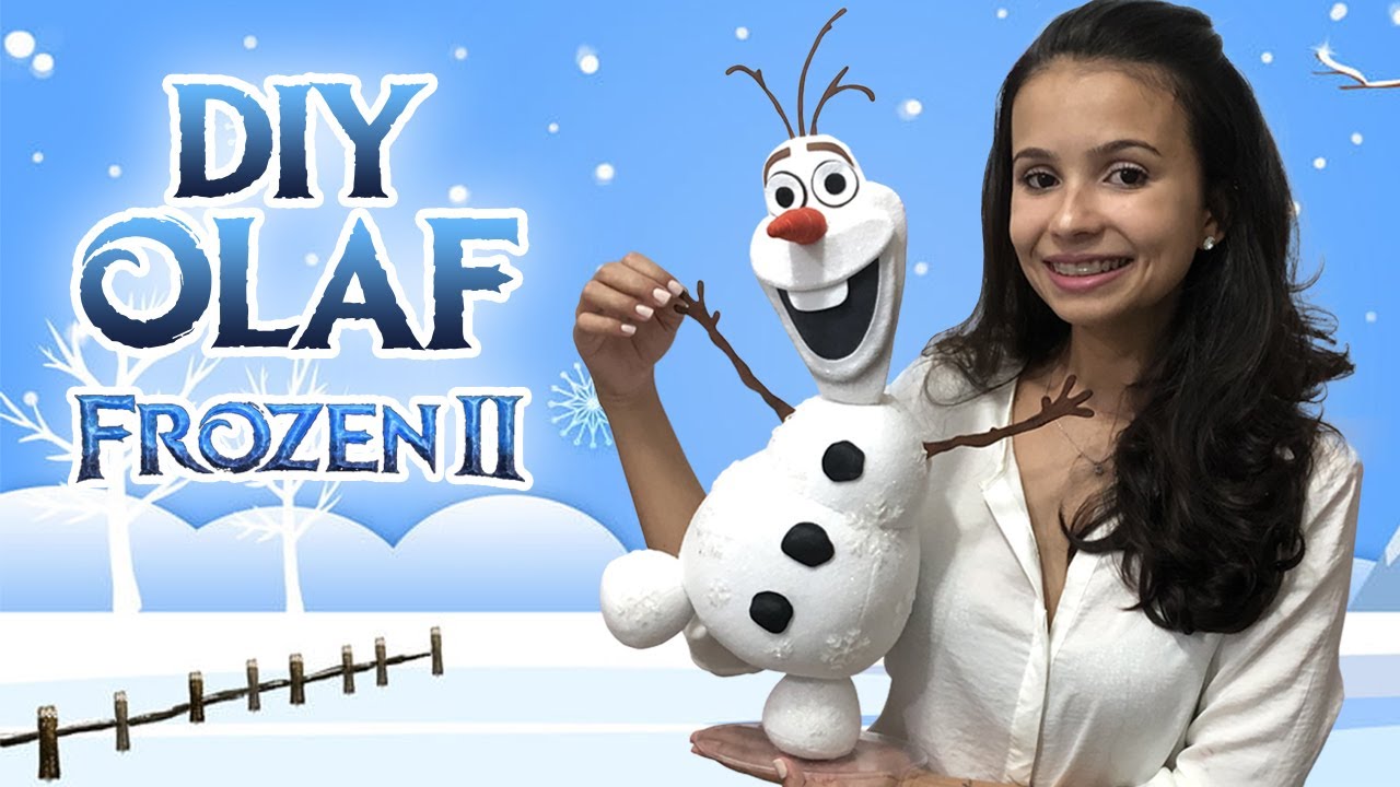 DIY Como Fazer o Olaf - Frozen 2 | Moldes Grátis